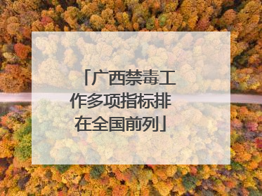 广西禁毒工作多项指标排在全国前列