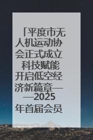 平度市无人机运动协会正式成立 科技赋能开启低空经济新篇章——2025年首届会员大会暨无人机应用发展论坛成功举办