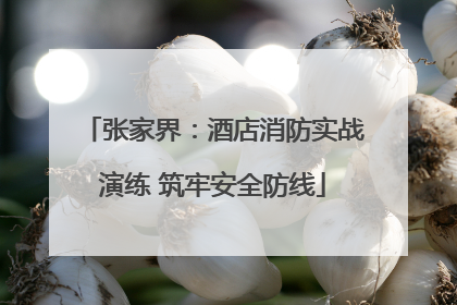 张家界：酒店消防实战演练 筑牢安全防线