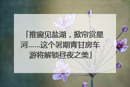 推窗见盐湖，掀帘赏星河……这个暑期青甘房车游将解锁昼夜之美