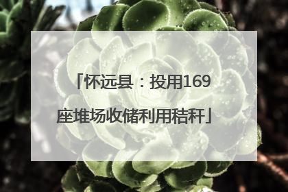 怀远县：投用169座堆场收储利用秸秆