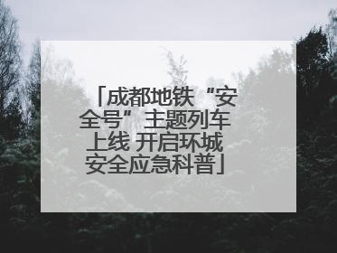 成都地铁“安全号”主题列车上线 开启环城安全应急科普