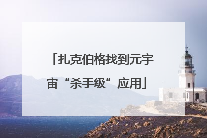 扎克伯格找到元宇宙“杀手级”应用