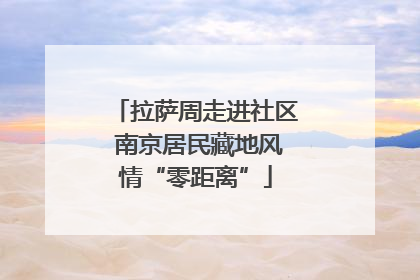 拉萨周走进社区 南京居民藏地风情“零距离”