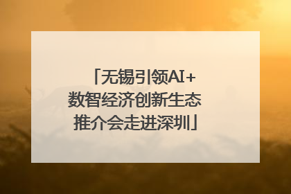无锡引领AI+数智经济创新生态推介会走进深圳