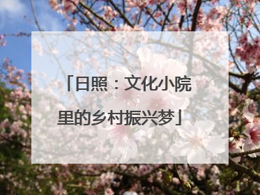 日照：文化小院里的乡村振兴梦