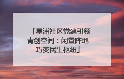 星浦社区党建引领青创空间：闲置阵地巧变民生枢纽