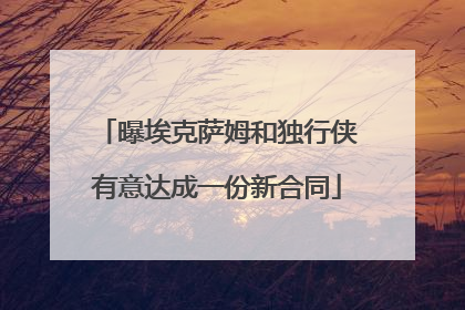 曝埃克萨姆和独行侠有意达成一份新合同