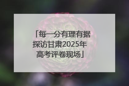 每一分有理有据 探访甘肃2025年高考评卷现场