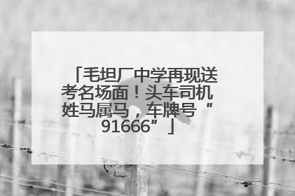 毛坦厂中学再现送考名场面！头车司机姓马属马，车牌号“91666”