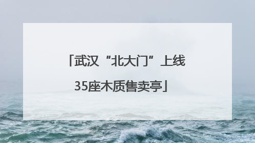 武汉“北大门”上线35座木质售卖亭