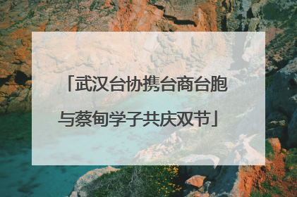 武汉台协携台商台胞与蔡甸学子共庆双节