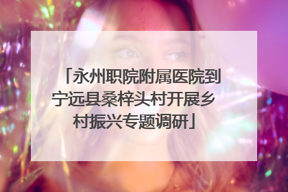 永州职院附属医院到宁远县桑梓头村开展乡村振兴专题调研