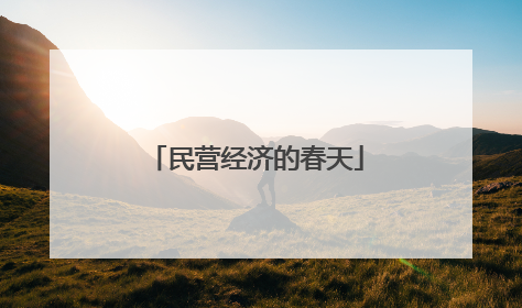 民营经济的春天