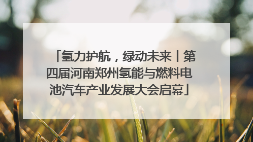 氢力护航，绿动未来丨第四届河南郑州氢能与燃料电池汽车产业发展大会启幕