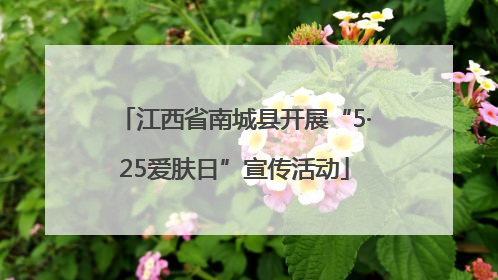 江西省南城县开展“5·25爱肤日”宣传活动