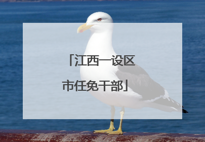 江西一设区市任免干部