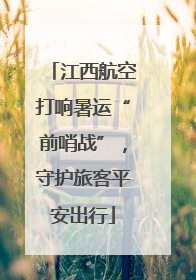 江西航空打响暑运“前哨战”，守护旅客平安出行