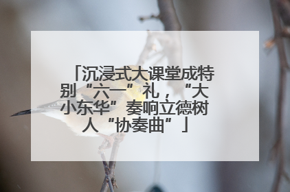 沉浸式大课堂成特别“六一”礼，“大小东华”奏响立德树人“协奏曲”
