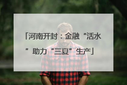 河南开封：金融“活水”助力“三夏”生产