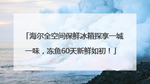 海尔全空间保鲜冰箱探享一城一味，冻鱼60天新鲜如初！