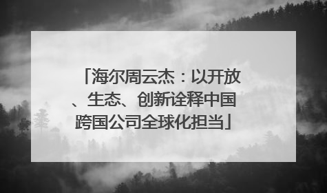 海尔周云杰：以开放、生态、创新诠释中国跨国公司全球化担当