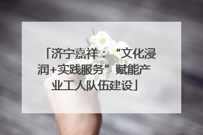 济宁嘉祥：“文化浸润+实践服务”赋能产业工人队伍建设