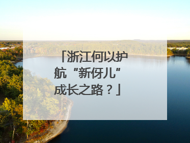 浙江何以护航“新伢儿”成长之路？