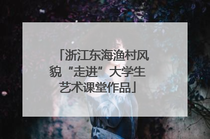 浙江东海渔村风貌“走进”大学生艺术课堂作品