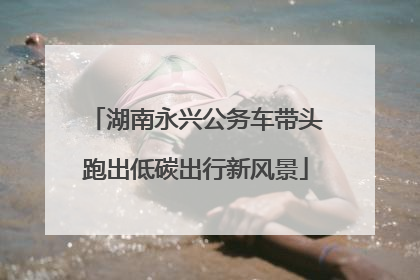 湖南永兴公务车带头跑出低碳出行新风景