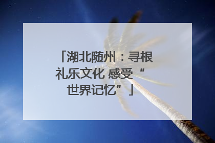 湖北随州：寻根礼乐文化 感受“世界记忆”
