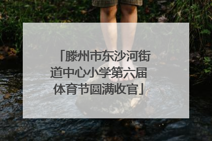 滕州市东沙河街道中心小学第六届体育节圆满收官