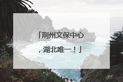 荆州文保中心，湖北唯一！