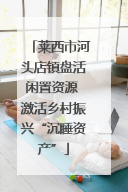 莱西市河头店镇盘活闲置资源 激活乡村振兴“沉睡资产”