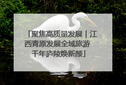 聚焦高质量发展｜江西青原发展全域旅游 千年庐陵焕新颜