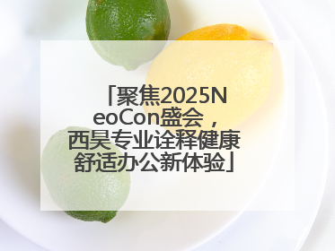 聚焦2025NeoCon盛会，西昊专业诠释健康舒适办公新体验