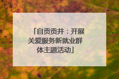 自贡贡井：开展关爱服务新就业群体主题活动