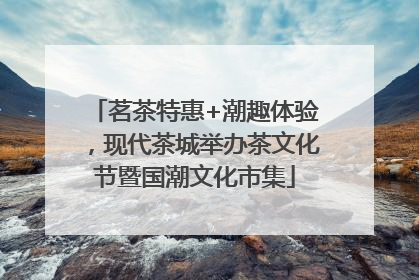茗茶特惠+潮趣体验，现代茶城举办茶文化节暨国潮文化市集