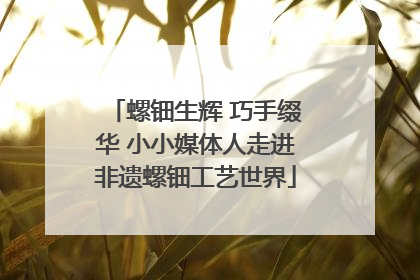 螺钿生辉 巧手缀华 小小媒体人走进非遗螺钿工艺世界