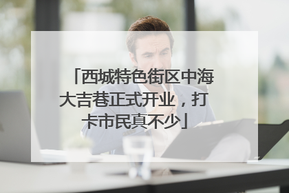 西城特色街区中海大吉巷正式开业，打卡市民真不少