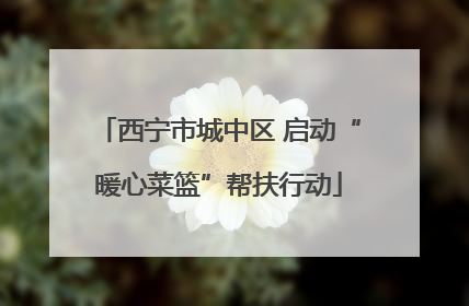 西宁市城中区 启动“暖心菜篮”帮扶行动