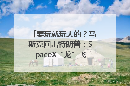 要玩就玩大的？马斯克回击特朗普：SpaceX“龙”飞船将立即退役！