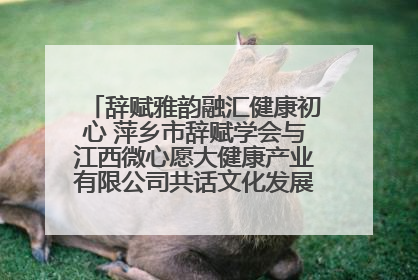 辞赋雅韵融汇健康初心 萍乡市辞赋学会与江西微心愿大健康产业有限公司共话文化发展新篇（图）