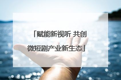 赋能新视听 共创微短剧产业新生态