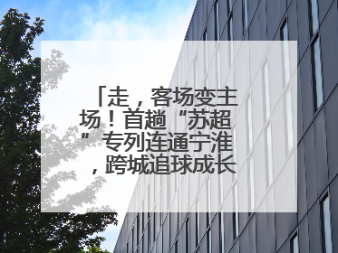 走，客场变主场！首趟“苏超”专列连通宁淮，跨城追球成长三角人新日常