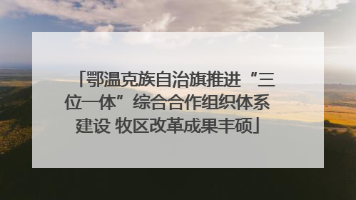 鄂温克族自治旗推进“三位一体”综合合作组织体系建设 牧区改革成果丰硕