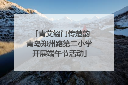 青艾缀门传楚韵 青岛郑州路第二小学开展端午节活动