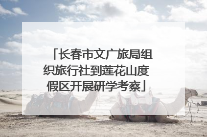 长春市文广旅局组织旅行社到莲花山度假区开展研学考察