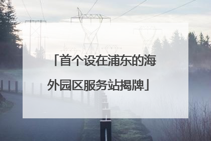 首个设在浦东的海外园区服务站揭牌