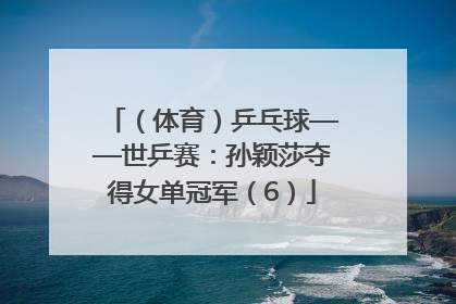 （体育）乒乓球——世乒赛：孙颖莎夺得女单冠军（6）